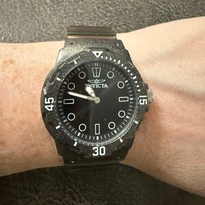 Invicta Celestial Black Transparent 35mm Watch